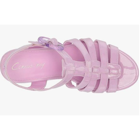 Circus NY By Sam Edelman GOLDA Platform Wedge Sandal | Sz 8.5, Orchid - Picture 7 of 8